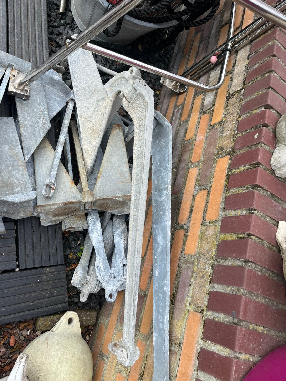 Ploeg zand paraplu ankers, Ophalen of Verzenden, Zo goed als nieuw, Ankeren en Afmeren, Zeilboot of Motorboot