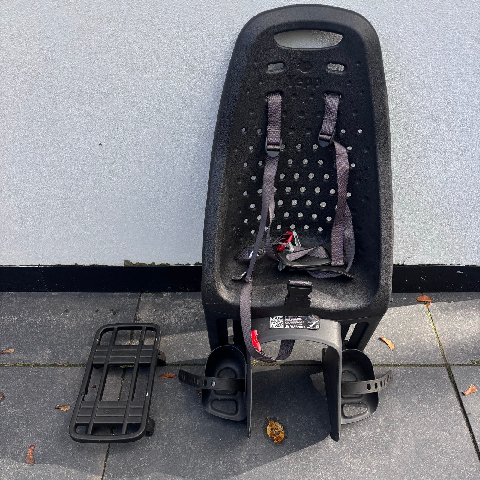 Yepp Achterzitje voor de fiets - Zwart, Ophalen, Achterzitje, 9 t/m 18 kg, Gebruikt