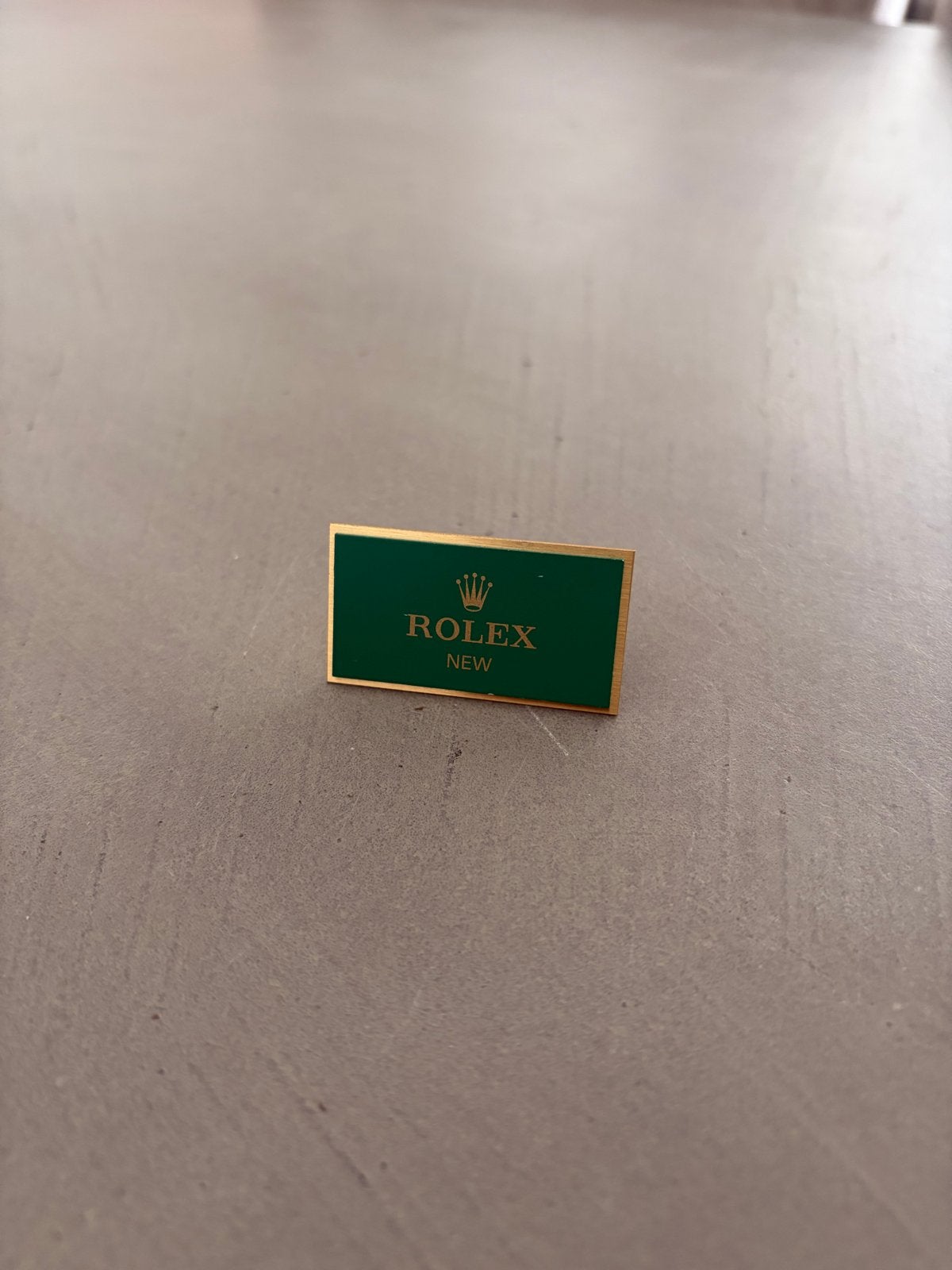 Origineel Rolex display etalage bordje - Nieuw, Ophalen of Verzenden, Nieuw