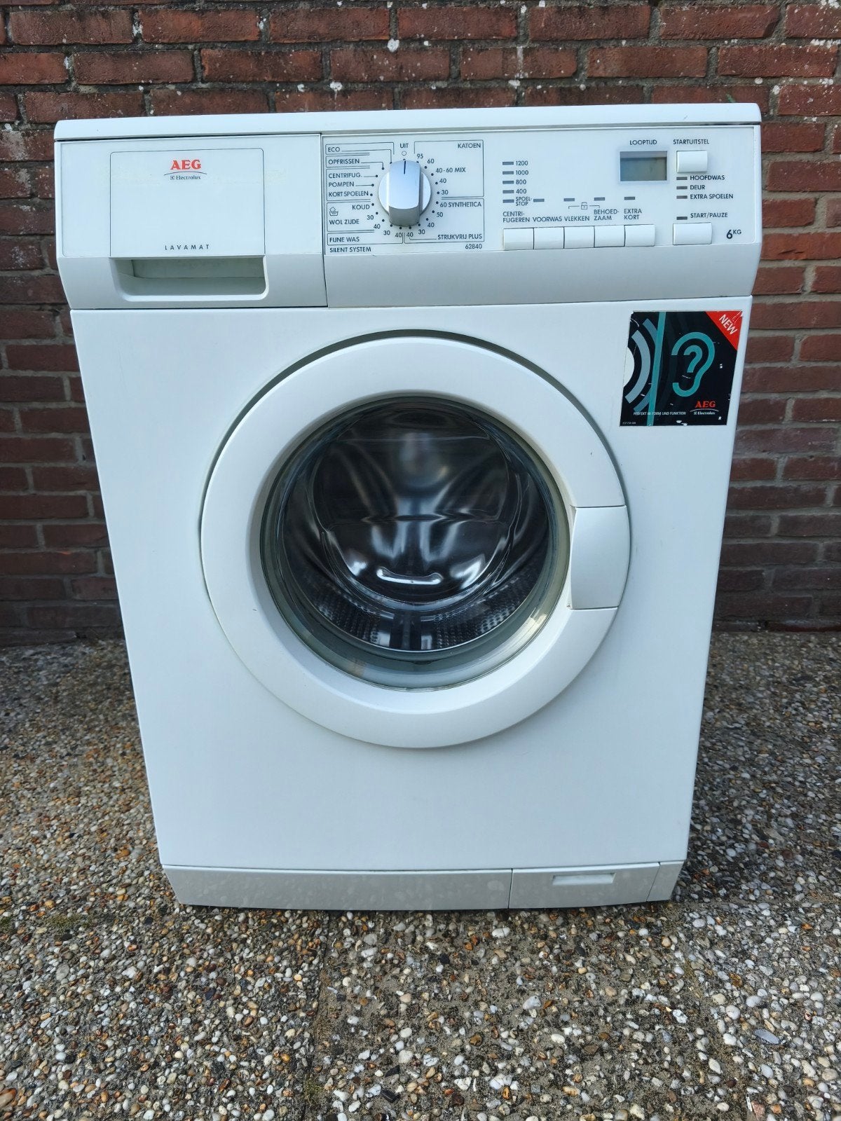 Topstaat AEG Wasmachine, Ophalen, Gebruikt, 1200 tot 1600 toeren, 85 tot 90 cm