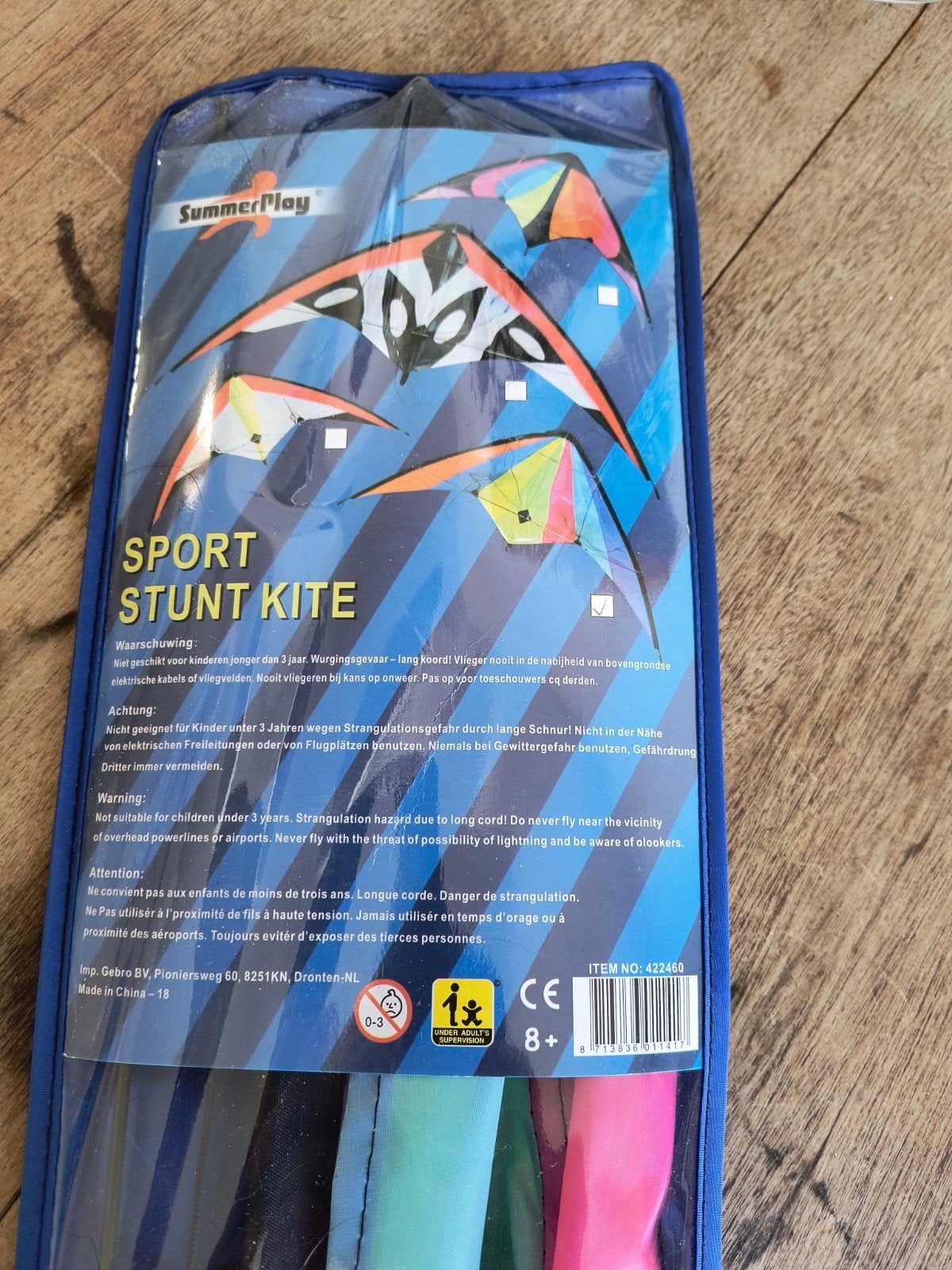 Sport Stunt Kite vlieger, maar 1x gebruikt, Ophalen, Zo goed als nieuw, Tweelijns, Vlieger