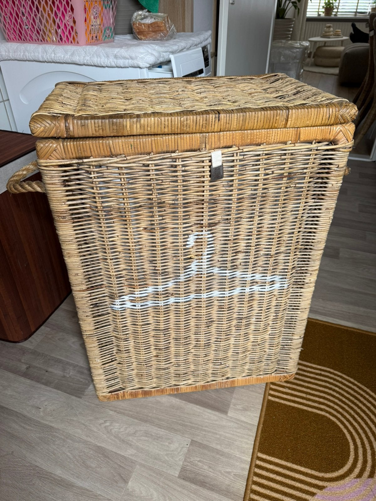 Riviera Maison Wasmand, Huis en Inrichting, Woonaccessoires | Schalen en Manden, Ophalen, Mand, Met handvatten, Zo goed als nieuw