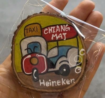 Koelkast magneet Heineken Chiang Mai tuctuc very rare, Ophalen of Verzenden, Nieuw, Overige typen, Heineken