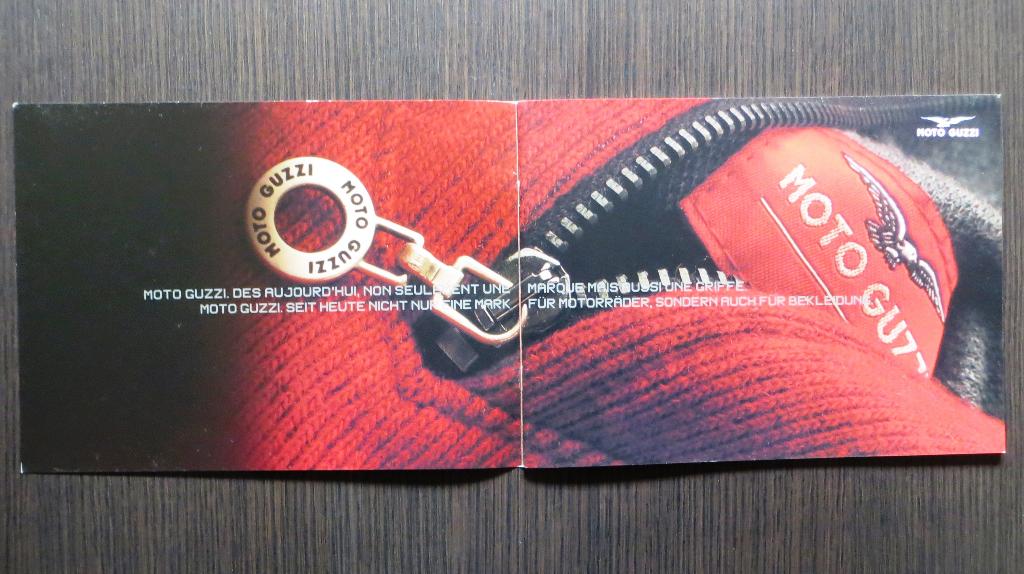 Brochure Moto Guzzi kleding - ca 2007 - 36 blz (Fra/Dui), Verzenden, Moto Guzzi