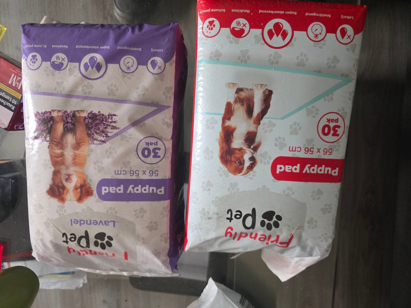 Te koop. Puppy pads pakken, Dieren en Toebehoren, Verzenden, Zo goed als nieuw