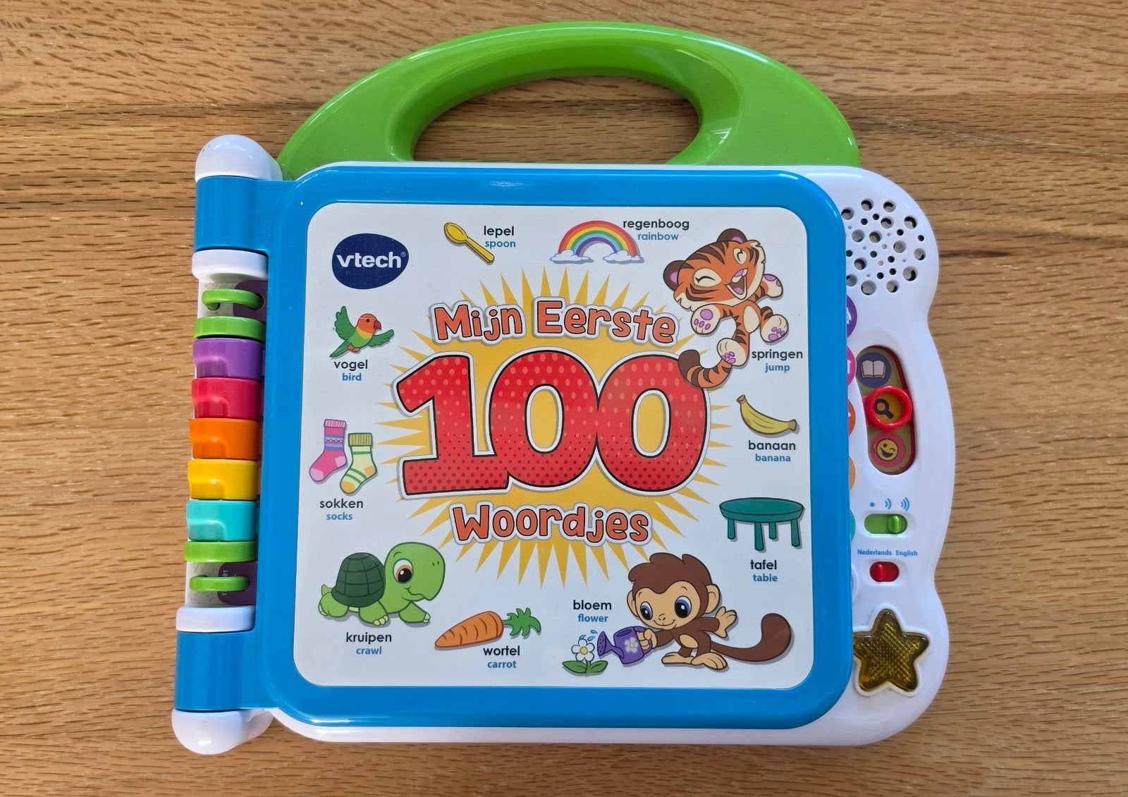 VTech Mijn Eerste 100 Woordjes Boek - Interactief Speelgoed, Ophalen of Verzenden, Zo goed als nieuw, Overige typen, Met geluid