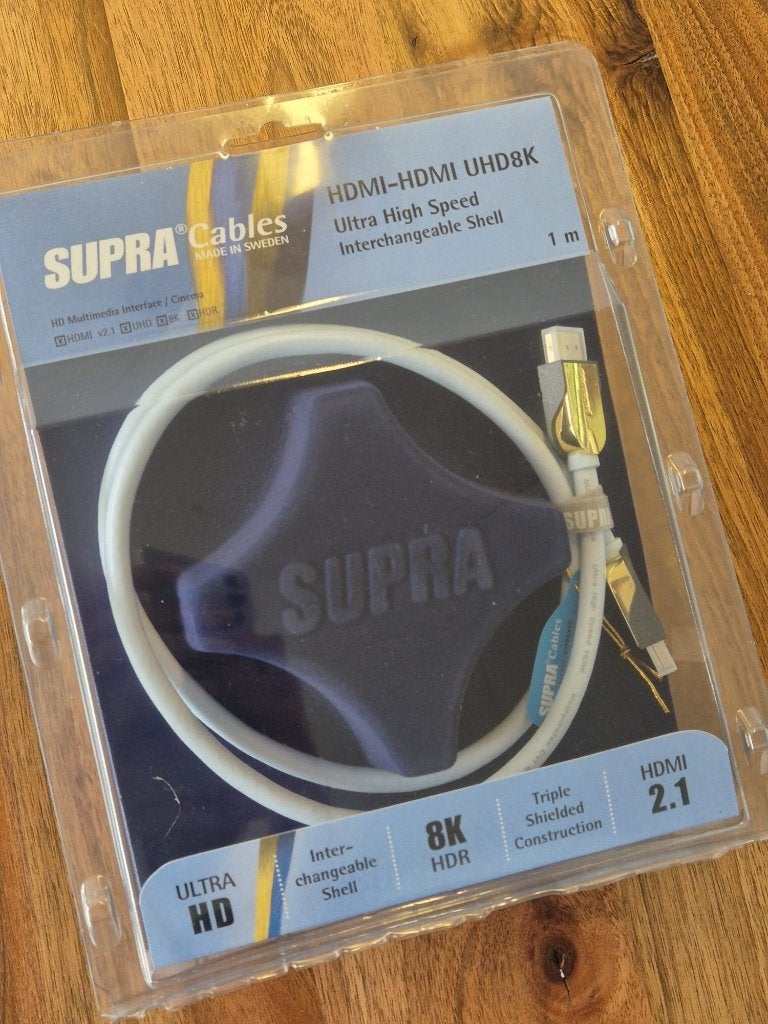 Supra HDMI UHD8K 1.0m — nieuw, Audio, Tv en Foto, Audiokabels en Televisiekabels, Ophalen of Verzenden, Nieuw, Minder dan 2 meter
