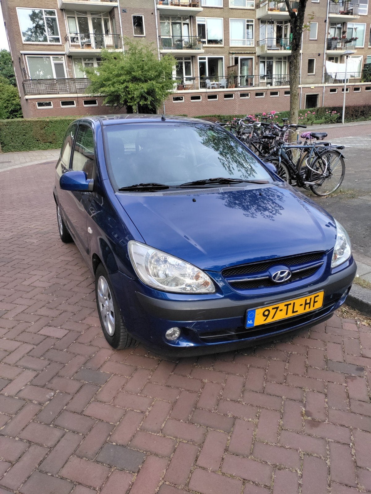 Hyundai Getz 1.4 3DRS 2006 Blauw, Auto's, Hyundai, Voorwielaandrijving, 450 kg, 40 €/maand, 4 cilinders