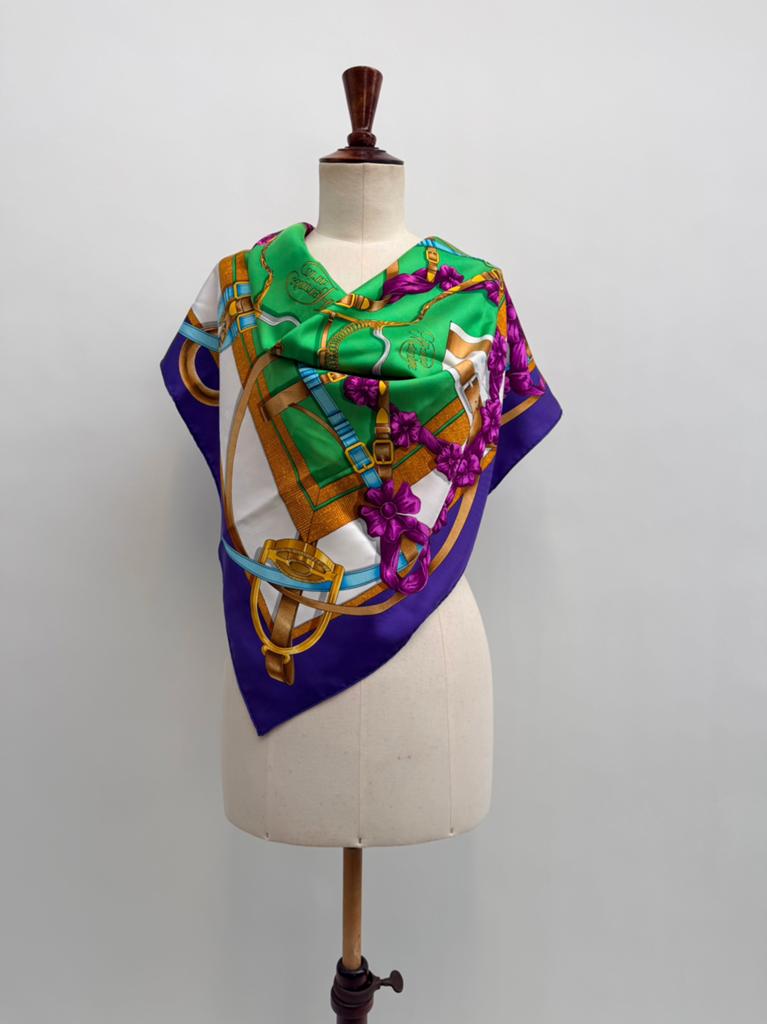 Hermès Grand Manège Zijden Sjaal Vintage Bij Henri d’Origny, Kleding | Dames, Mutsen, Sjaals en Handschoenen, Ophalen of Verzenden