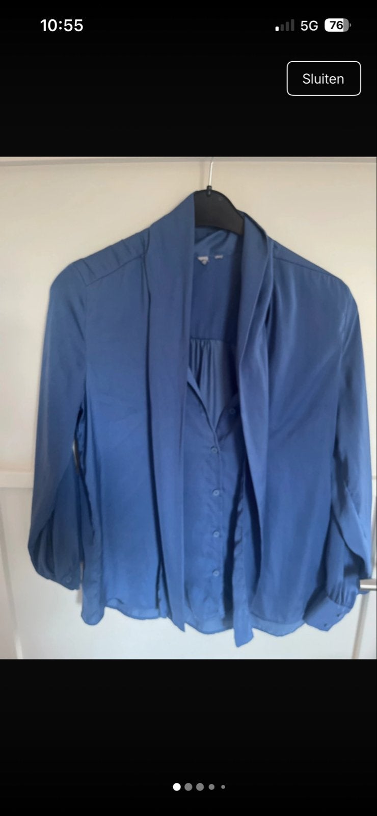 Zara petrol blouse maat S - Zo goed als nieuw, Ophalen of Verzenden, Zo goed als nieuw, Maat 36 (S), Blauw