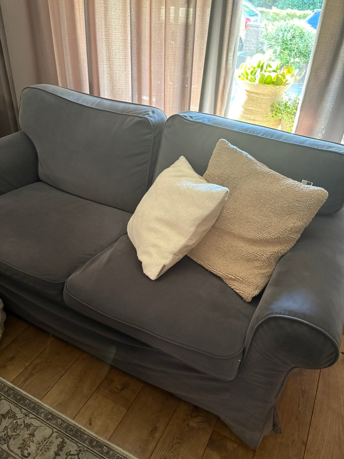 2 en 3 zits bankstel, Ophalen, Gebruikt, 75 tot 100 cm, Stof