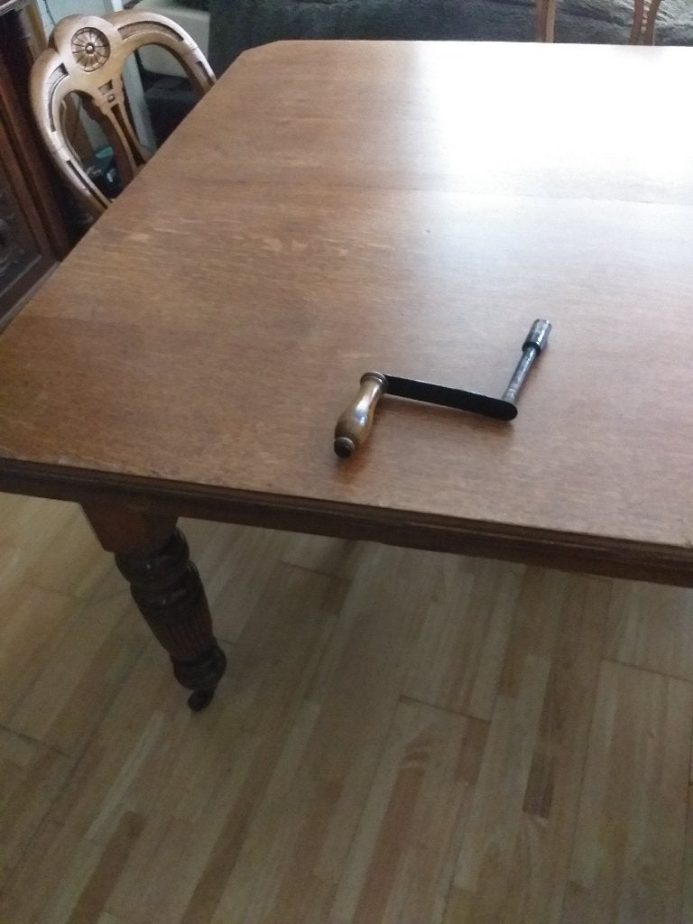 eetkamer tafel met vier stoelen, Antiek en Kunst, Ophalen of Verzenden