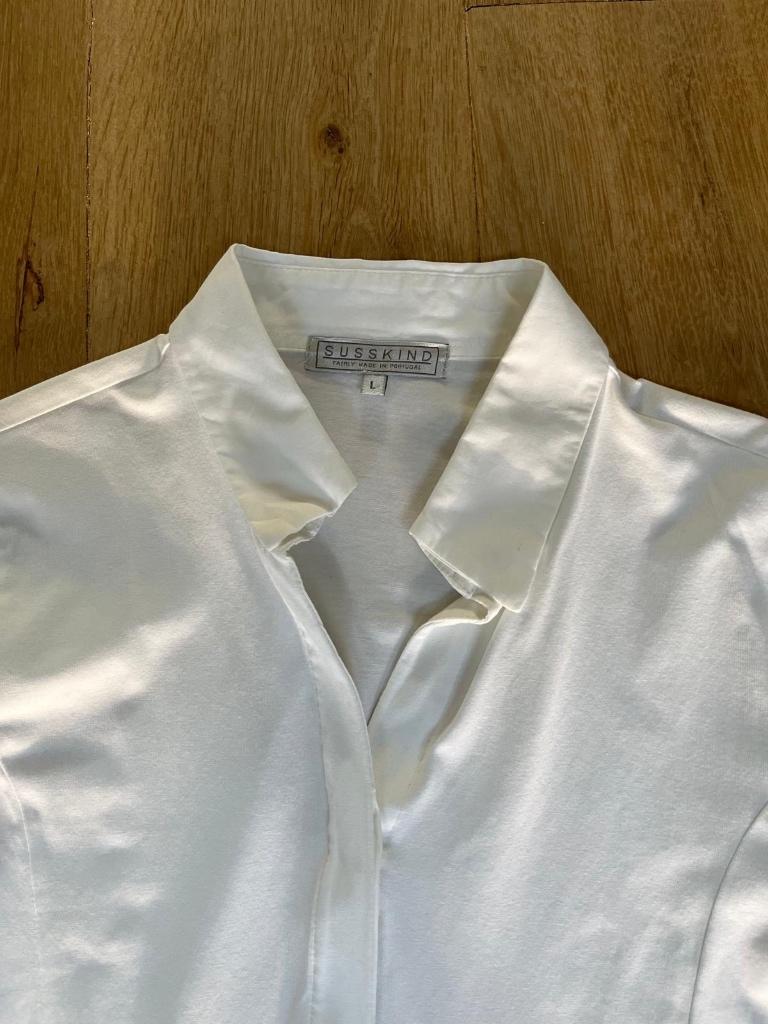 Blouse Susskind maat L wit zgan, Ophalen of Verzenden, Zo goed als nieuw, Maat 38/40 (M), Wit