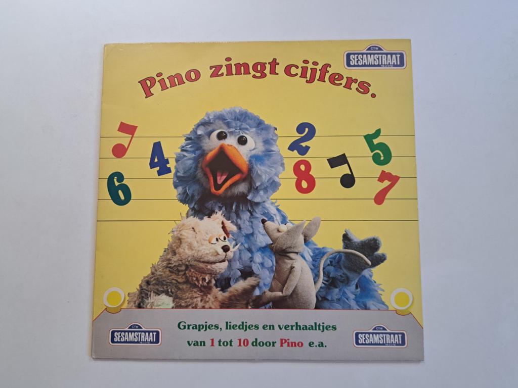 Lp vinyl   Sesamstraat - Pino Zingt Cijfers, Ophalen of Verzenden, Gebruikt