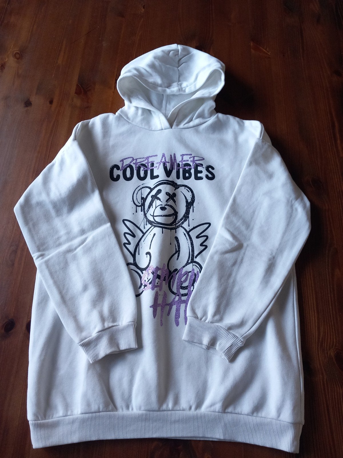 C&A Hoodie met 'Cool Vibes' Beer Print - Maat 152, C&A, Jongen of Meisje, Trui of Vest, Ophalen of Verzenden