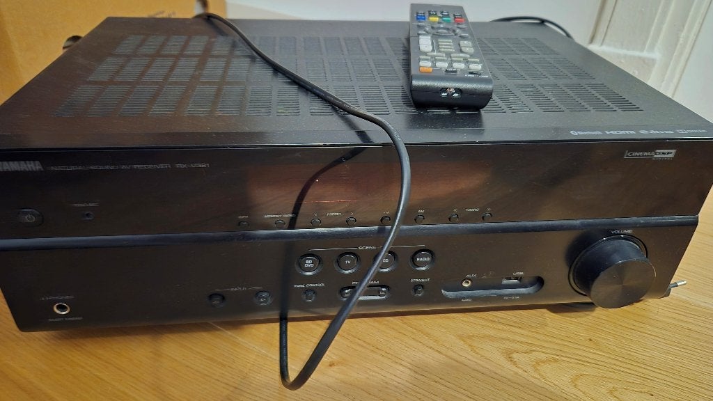Yamaha RX-V381 versterker - defect (kortsluiting), Audio, Tv en Foto, Versterkers en Receivers, Ophalen, Yamaha, 60 tot 120 watt