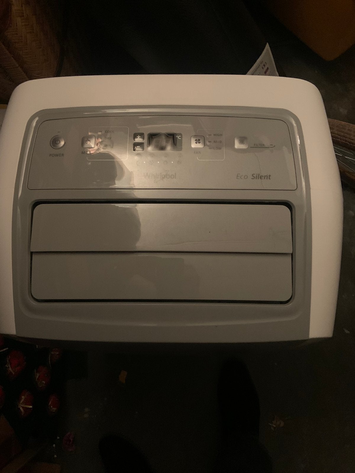 Te koop mobiele airco Whirlpool, Ophalen, Afstandsbediening, Minder dan 60 m³, 3 snelheden of meer