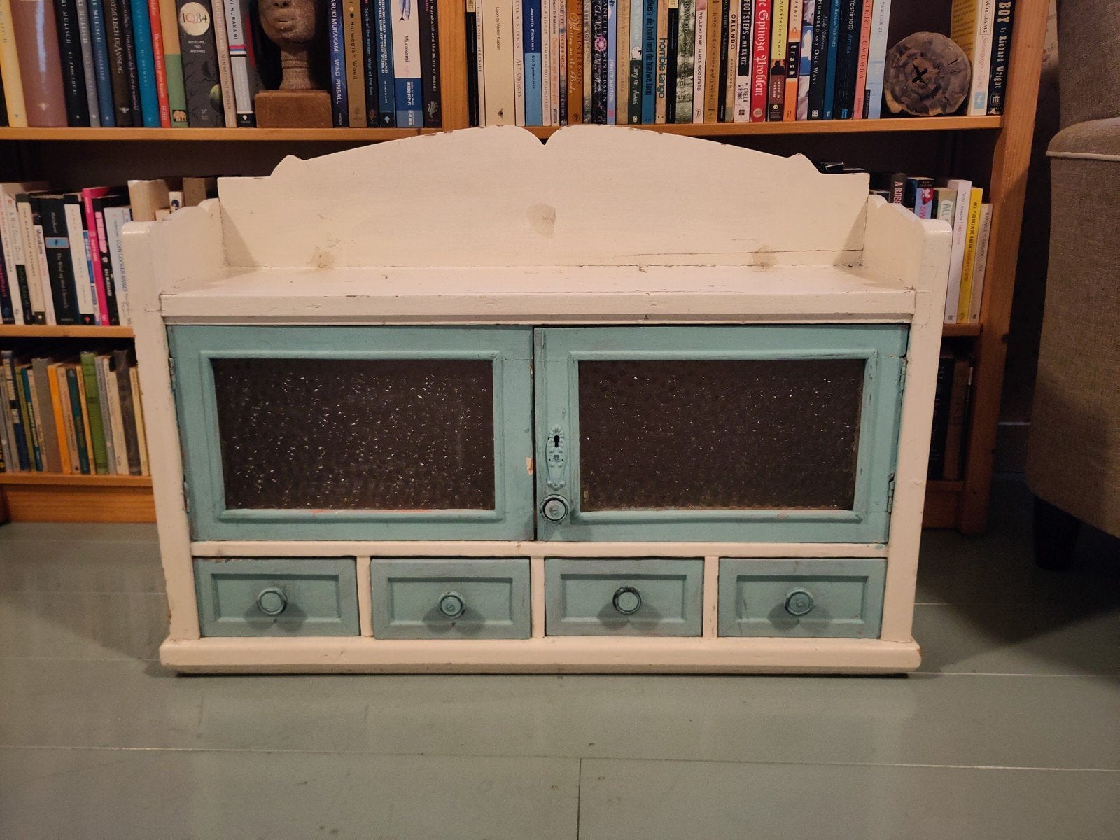 Brocante hangkastje, Antiek en Kunst, Ophalen