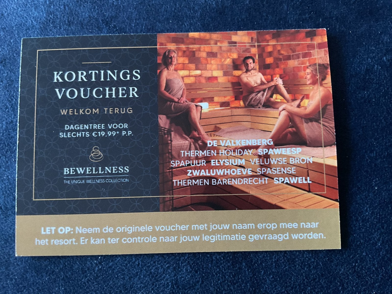 GRATIS korting voucher Bewellness sauna GRATIS, Tickets en Kaartjes, Twee personen, Kortingsbon, Spa of Sauna
