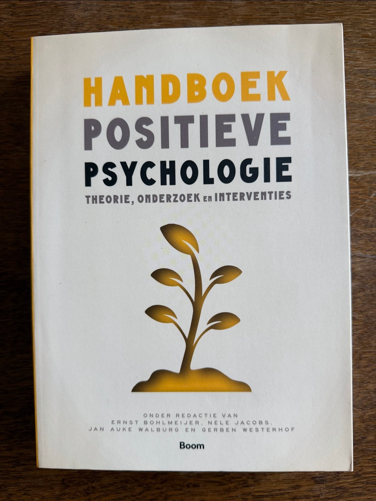 Handboek Positieve Psychologie - Theorie, Onderzoek & Interv, Boeken, Ophalen of Verzenden, Gelezen, Overige onderwerpen