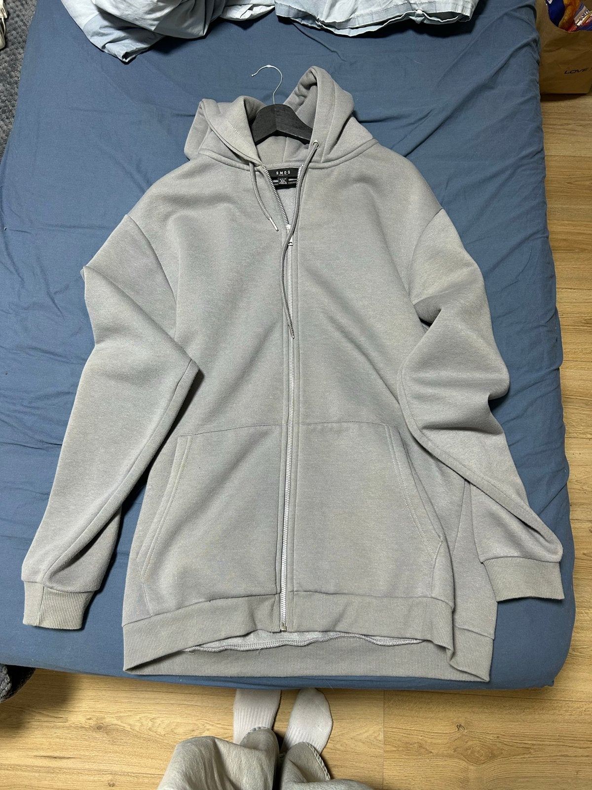 New Yorker Smog Slim Fit Hoodie Grijs XXL man, Kleding | Heren, Ophalen, Zo goed als nieuw, Overige maten, Grijs