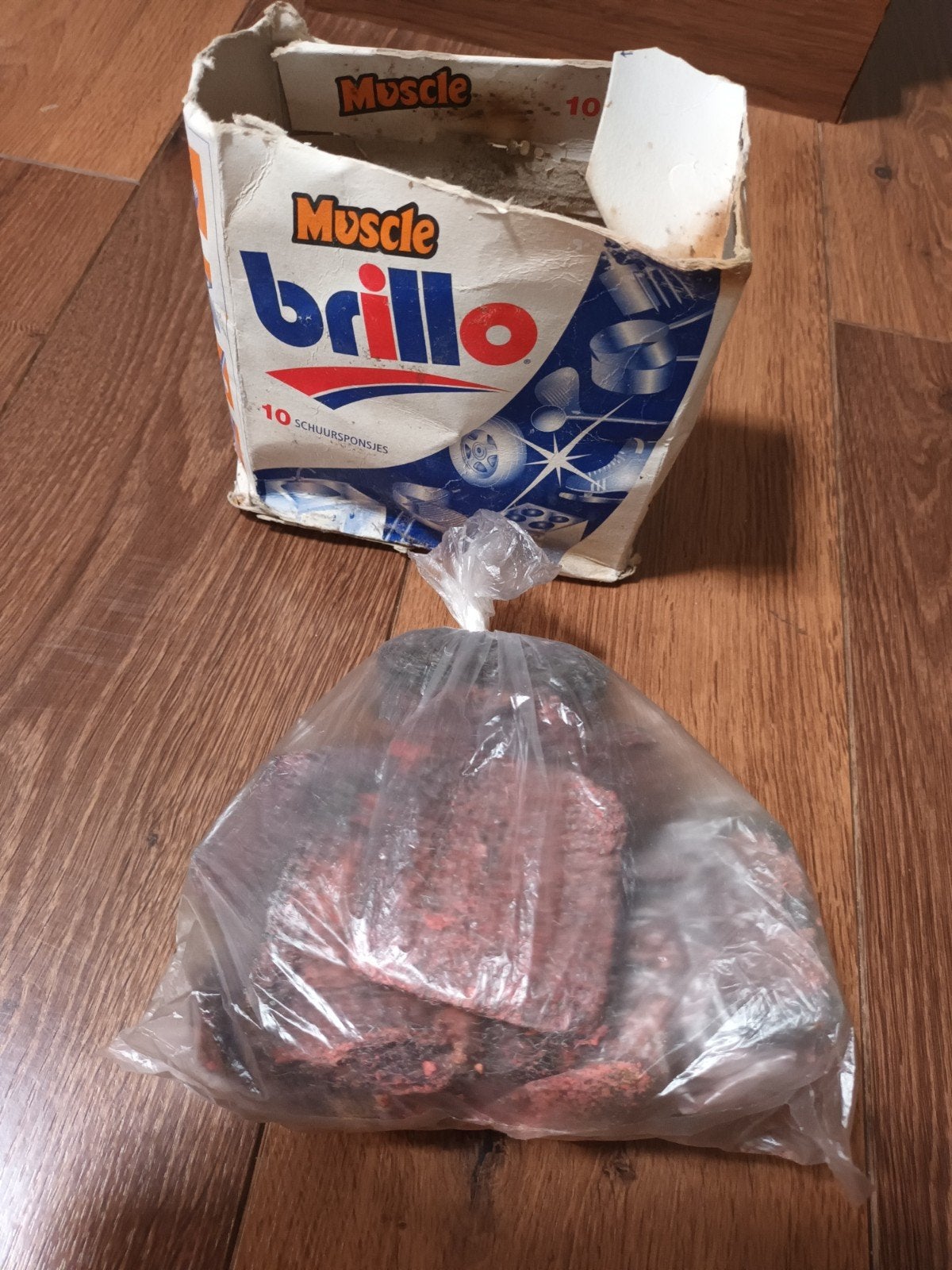Muscle brillo schuursponsjes nieuw ongebruikt nieuwe 11x, Ophalen of Verzenden, Schoonmaakmiddel