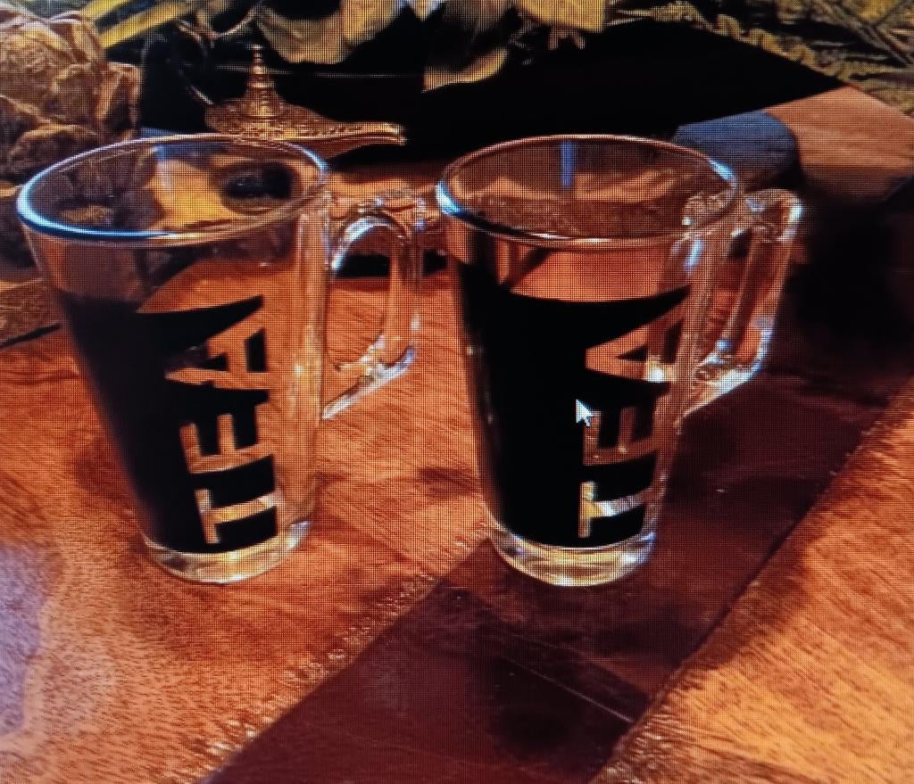 2 thee glazen, Ophalen, Glas of Glazen, Overige stijlen, Glas