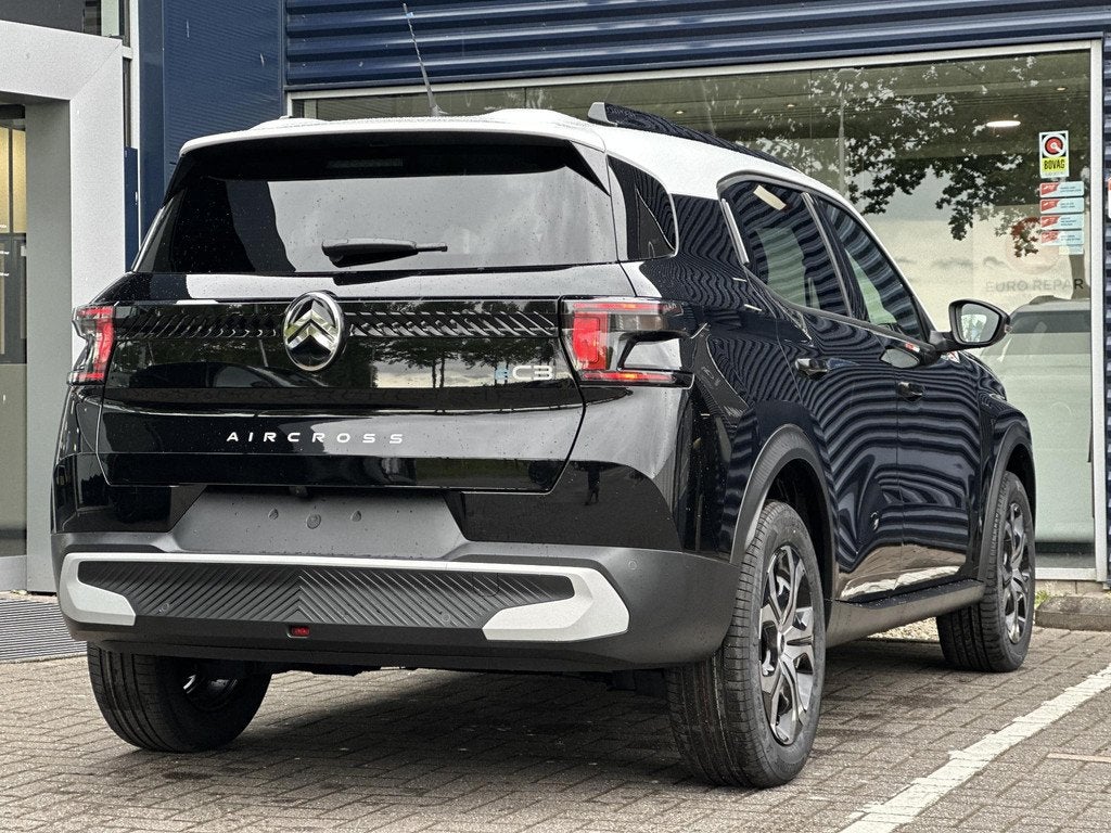 Citroen Ë-C3 Aircross Plus 113pk Extended Range 54 kWh | Co, Auto's, Citroën, 327 min, Zwart, 1508 kg, Parkeersensor