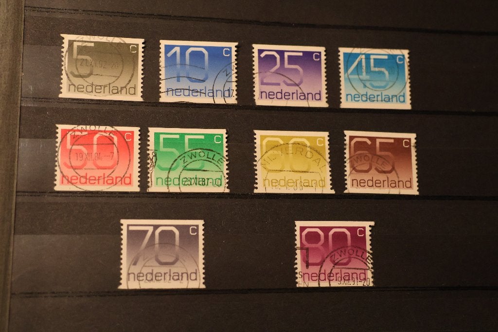 Nederland Gestempeld rolzegels NVPH 1108-1118, Ophalen of Verzenden, Na 1940, Gestempeld