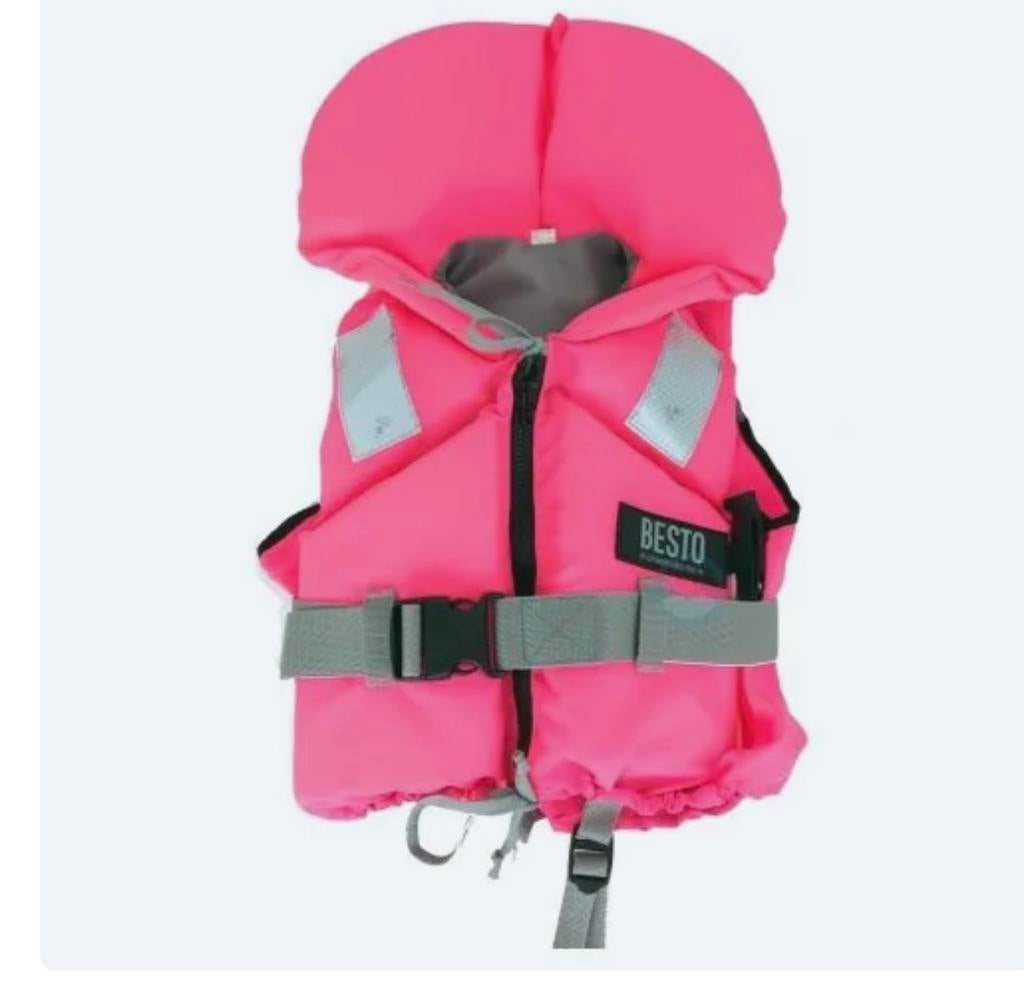 Roze reddingvest kind 20-30 kg, Watersport en Boten, Ophalen, Zo goed als nieuw
