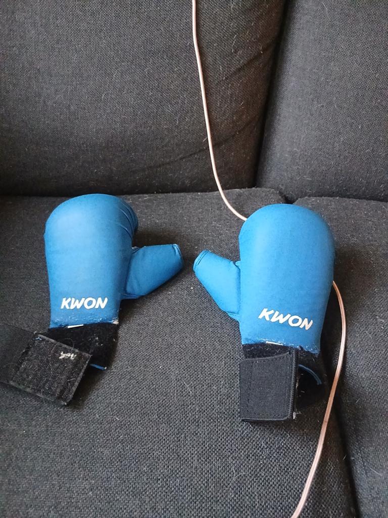 Boks/karate handschoenen Voor Kinderen, Ophalen of Verzenden, Zo goed als nieuw, Bokshandschoenen