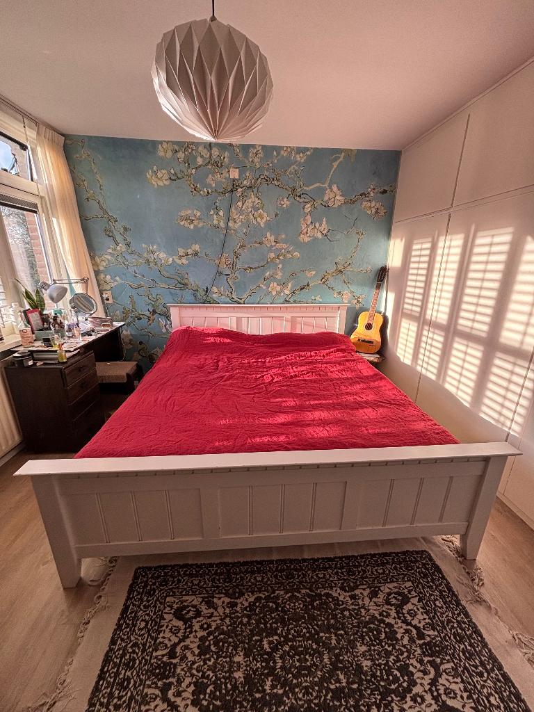 ombouw 2x90x200 met electrische schotelbodems, Ophalen, Gebruikt, Tweepersoons, Bedbodem