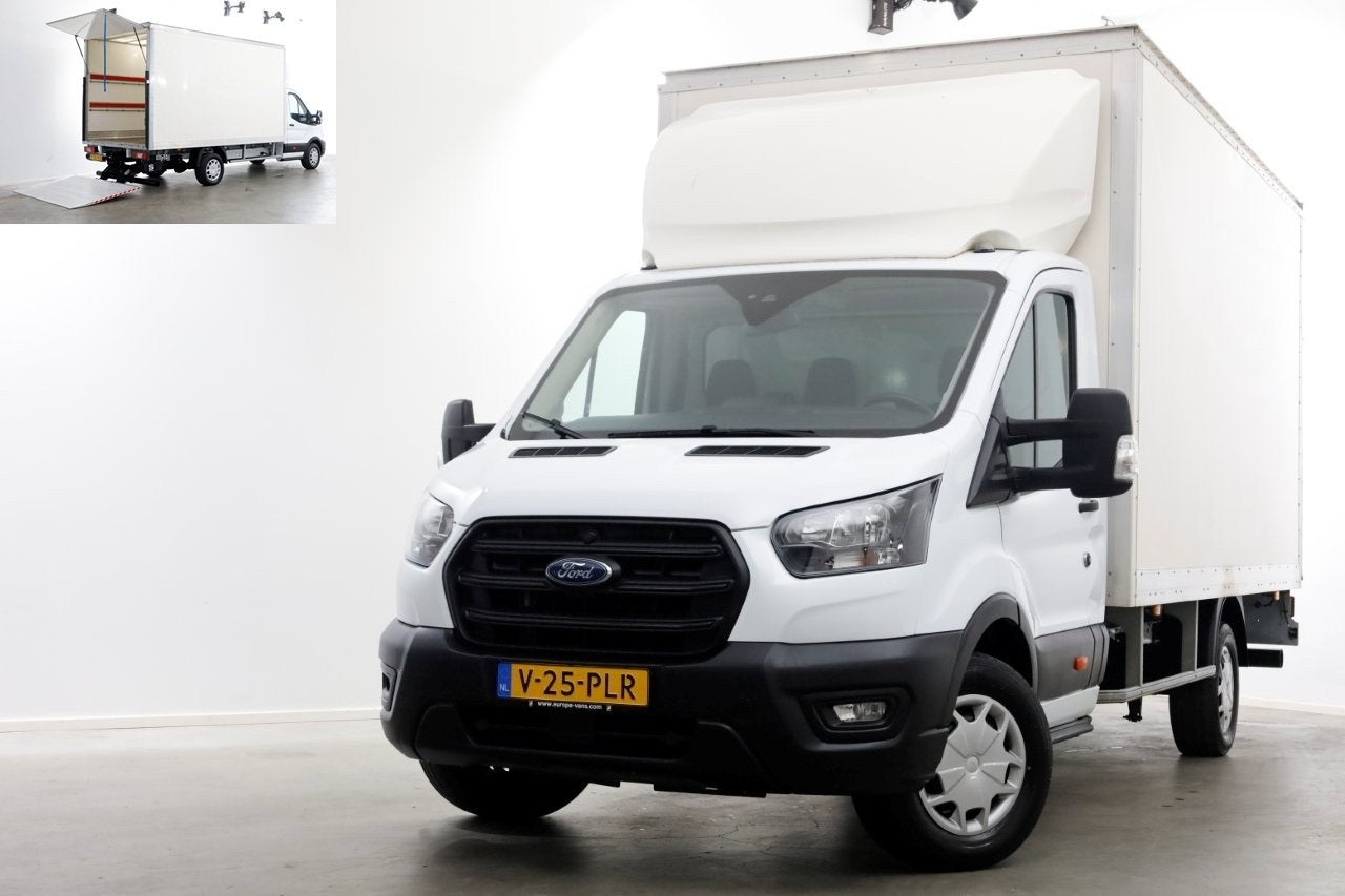 Ford Transit 350 2.0 TDCI 130pk Trend Bakwagen met laadklep, Voorwielaandrijving, Dealer onderhouden, Euro 6, Wit