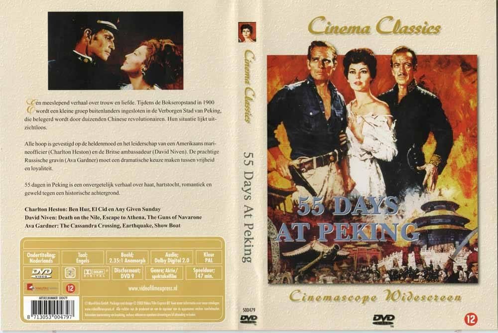 55 Days in Peking DVD met Charlton Heston, Ava Gardner, Alle leeftijden, Ophalen of Verzenden, 1980 tot heden, Zo goed als nieuw