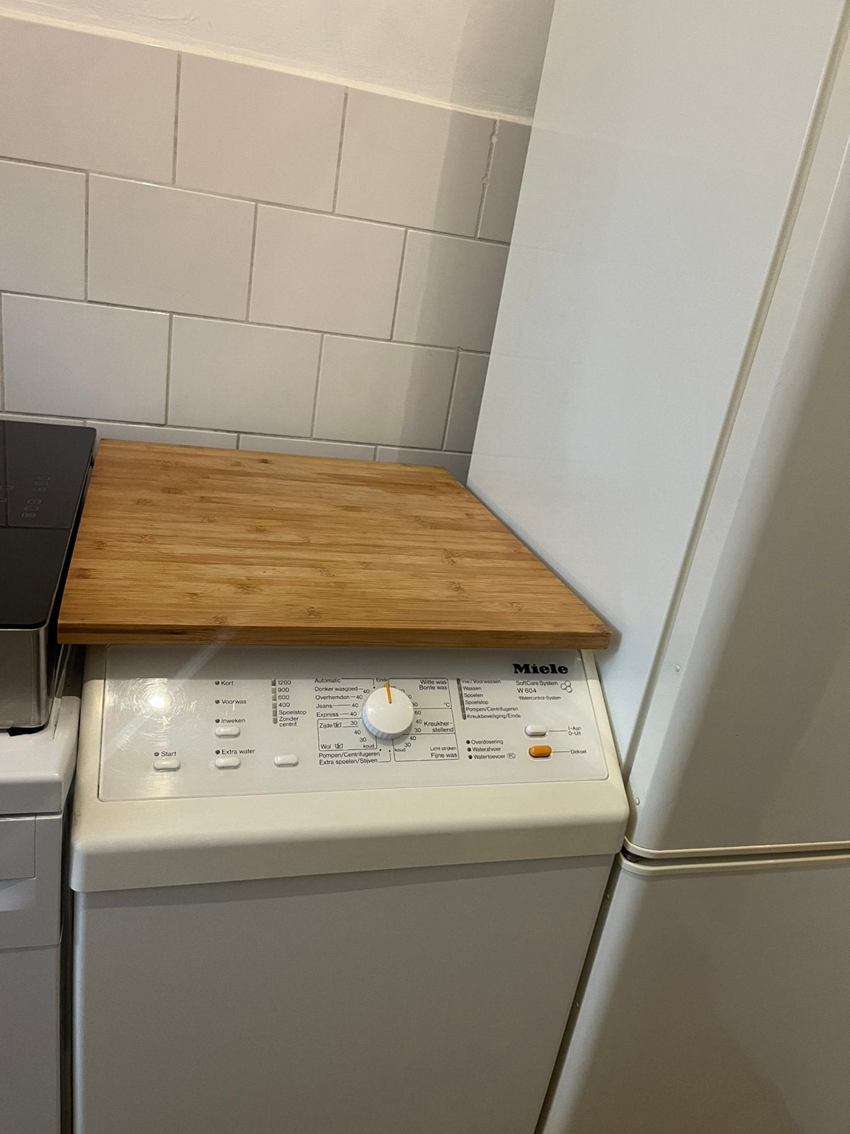 Miele Bovenlader Wasmachine SoftCare System W 604, Ophalen of Verzenden, Gebruikt, 1200 tot 1600 toeren, 85 tot 90 cm