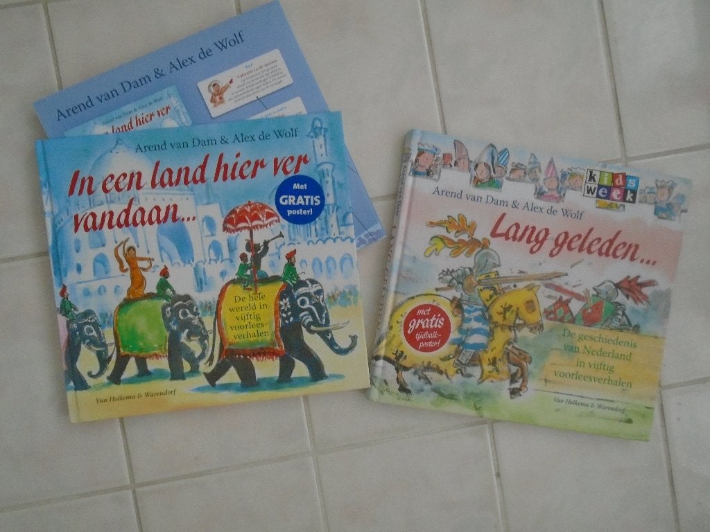 lang geleden & in een land hier ver vandaan, arend v. dam, Boeken, Kinderboeken | Jeugd | 10 tot 12 jaar, Ophalen of Verzenden