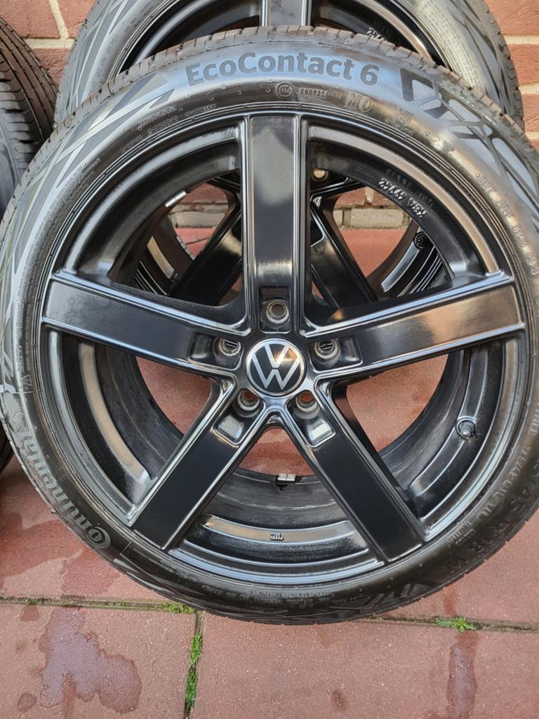 18 Inch VW Caddy velgenset met zomerbanden 5x112, 18 inch, Banden en Velgen, Nieuw, Ophalen of Verzenden