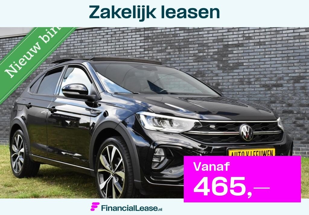 Volkswagen Taigo Turbo R-Line PANODAK/CAMERA/ACC/VIRTUAL COC, Gebruikt, Euro 6, Met garantie (alle), Zwart