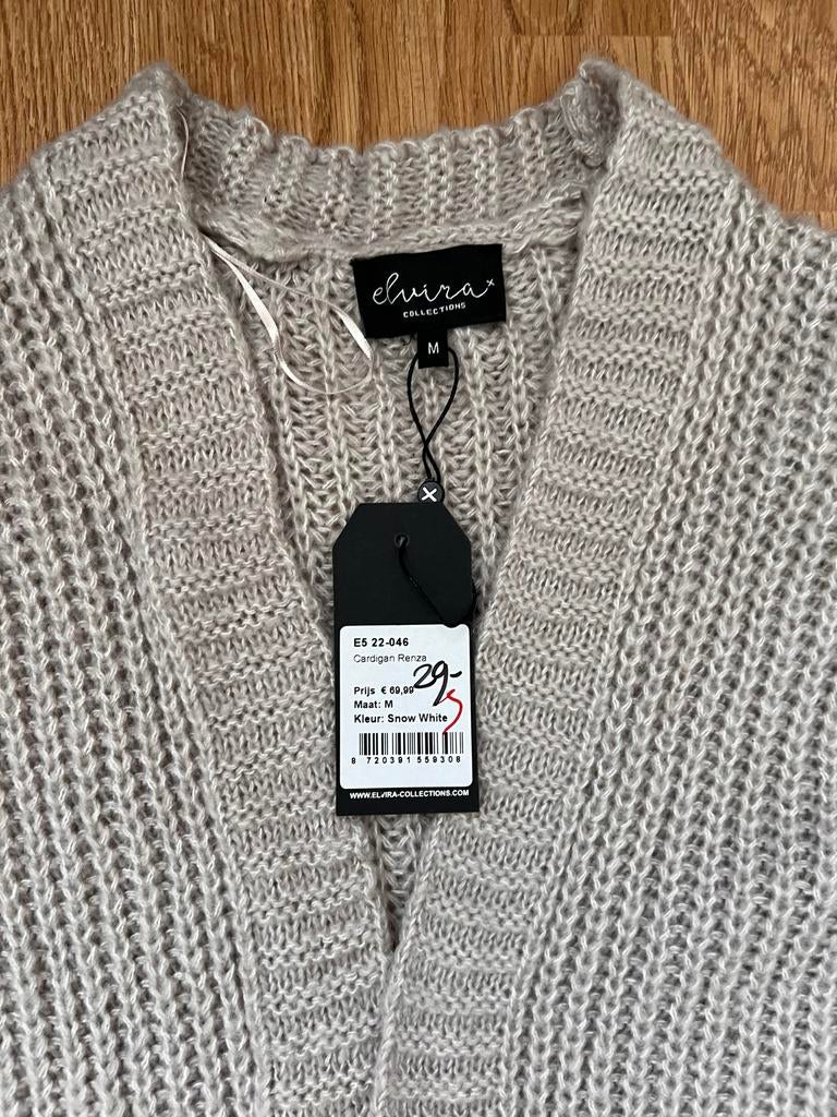 Comfortabel beige vest met franjes - Maat M, Ophalen of Verzenden, Nieuw, Maat 38/40 (M), Beige