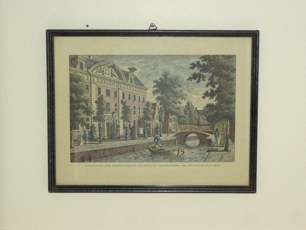 Kopergravures 1780 door Jan Bulthuis -1750-1801- K. Bendorp, Stadsgezicht, 23 cm, Met tekst, Ophalen of Verzenden