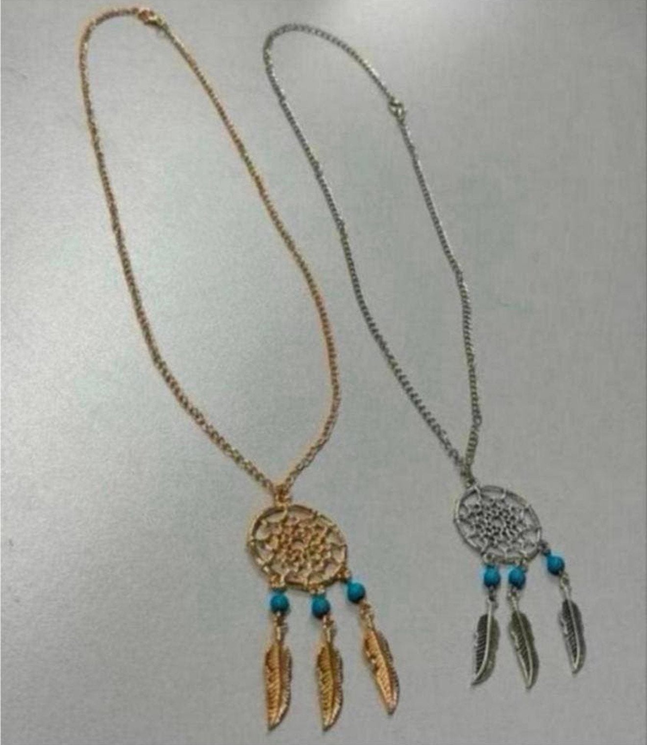 Dromenvanger ketting dames vrouwen - Zilver of goud kleur, Overige materialen, Verstelbaar, Nieuw, Ophalen of Verzenden