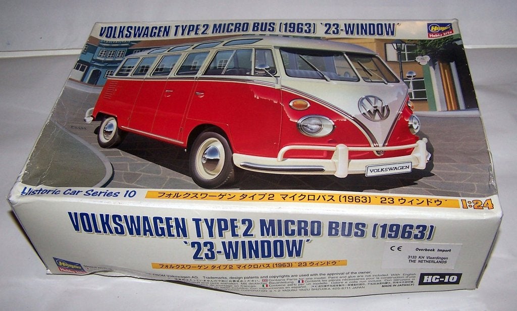 Vintage (1998) Hasewaga 21210 Volkswagen Type2  Bus (1963)., Overige merken, Auto, Groter dan 1:32, Ophalen of Verzenden