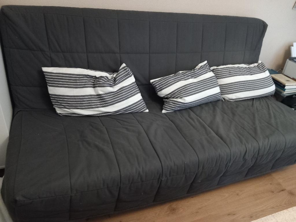 3 zits Bedbank Beddinge Ikea, GRATIS AFHALEN, Huis en Inrichting, Ophalen, Gebruikt, 90 cm, Tweepersoons