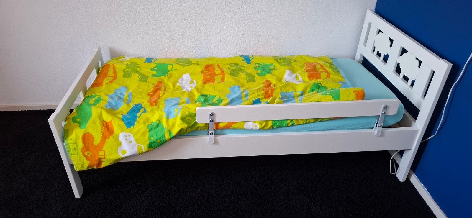 Ikea peuterbed wit, 160 bij 70, Kinderen en Baby's, Kinderkamer | Bedden, Gebruikt, 70 tot 85 cm, 140 tot 160 cm, Ophalen