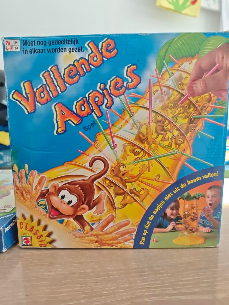 Vallende Aapjes Spel - Leuk voor kinderen vanaf 5 jaar, Een of twee spelers, Ophalen of Verzenden, Gebruikt