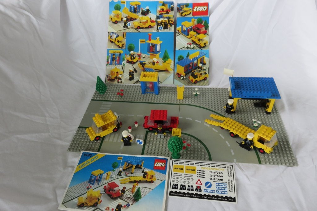 Lego classic town, set 1590 anwb breakdown assistance, Compleet, Lego, Ophalen of Verzenden, Complete set