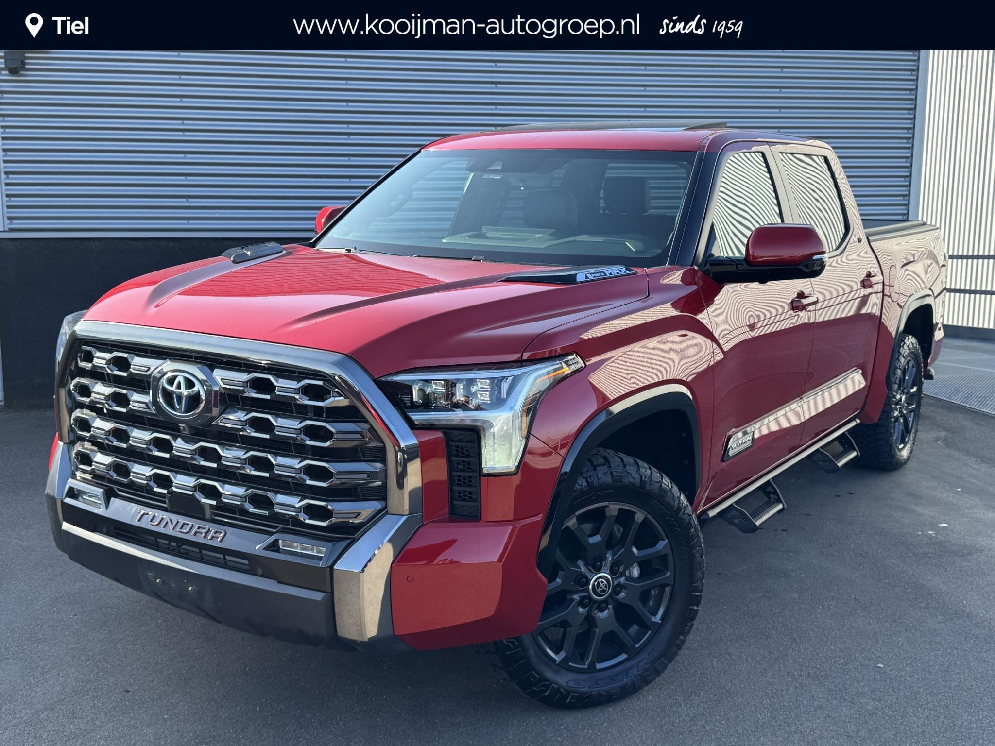 Toyota Tundra 3.5L Hybrid Platinum Crew Max Full-option! 5-Z, Auto's, Toyota, Dealer onderhouden, Stof, Gebruikt, Overige brandstoffen