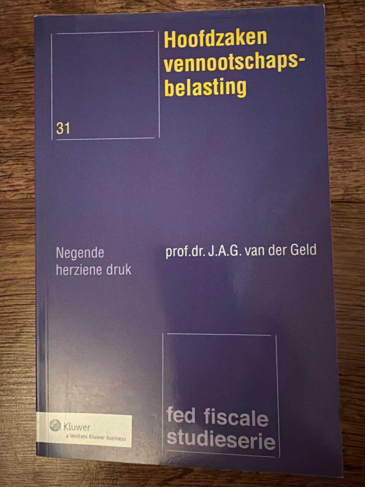 Hoofdzaken vennootschapsbelasting - 9e herziene druk, Ophalen, Gamma, Gelezen, HBO