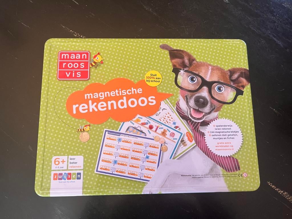 Maan Roos Vis Magnetische Rekendoos - Leren Rekenen, Kinderen en Baby's, Speelgoed | Educatief en Creatief, Ophalen of Verzenden