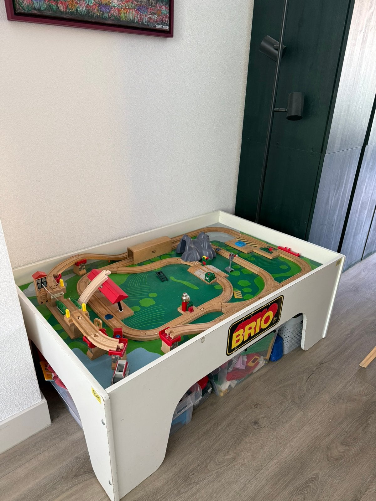 Brio treintafel met uitgebreide treinbaan, Ophalen, Gebruikt, Jongen of Meisje